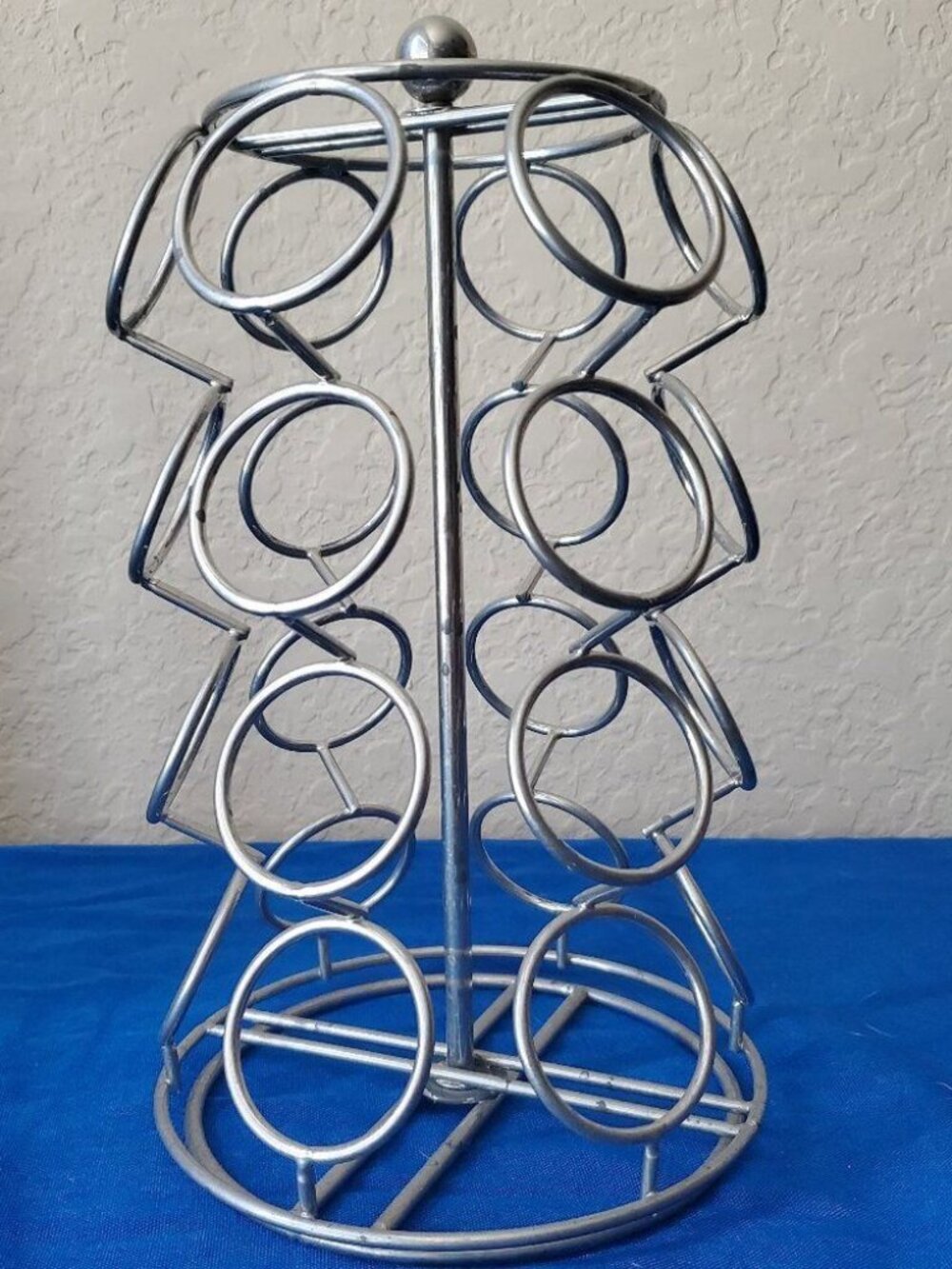 Spinning K-Cup holder holds 24 Cups